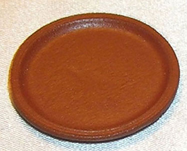 Dollhouse Miniature Pizza Pan, Terra Cotta